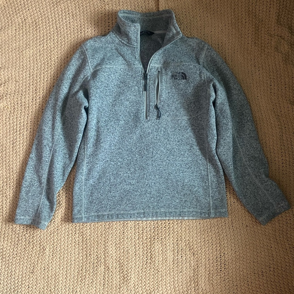 The North Face Gray Zip Up Sweater